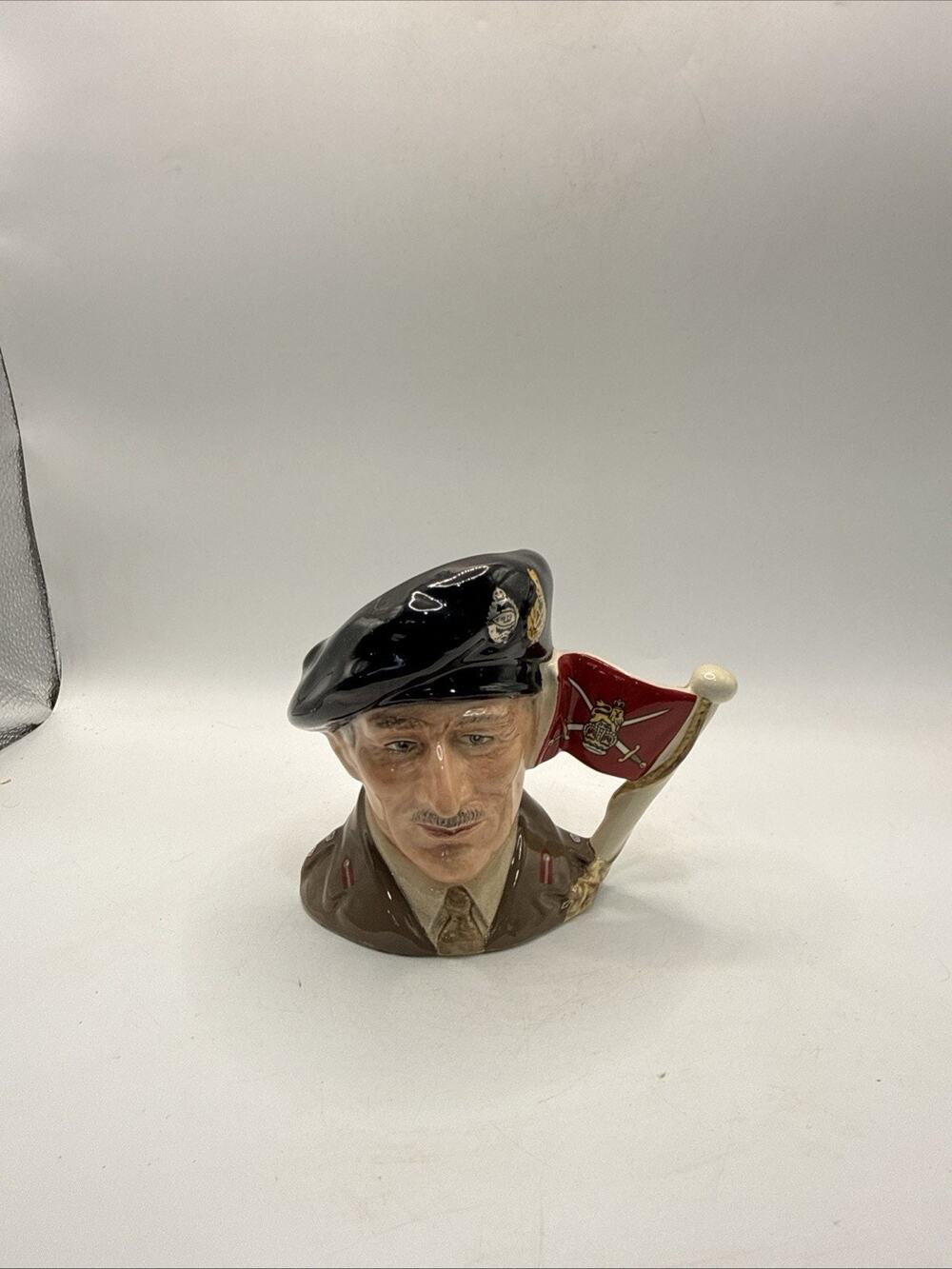Viscount Montgomery Alamen 1989 Toby Jug. Royal Doulton 3.75” Tall *
